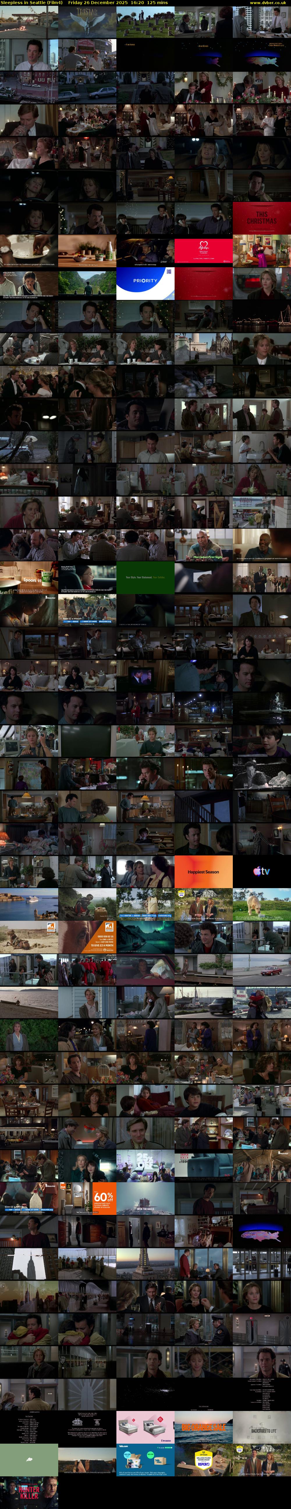 Sleepless in Seattle (Film4) Friday 26 December 2025 16:20 - 18:25