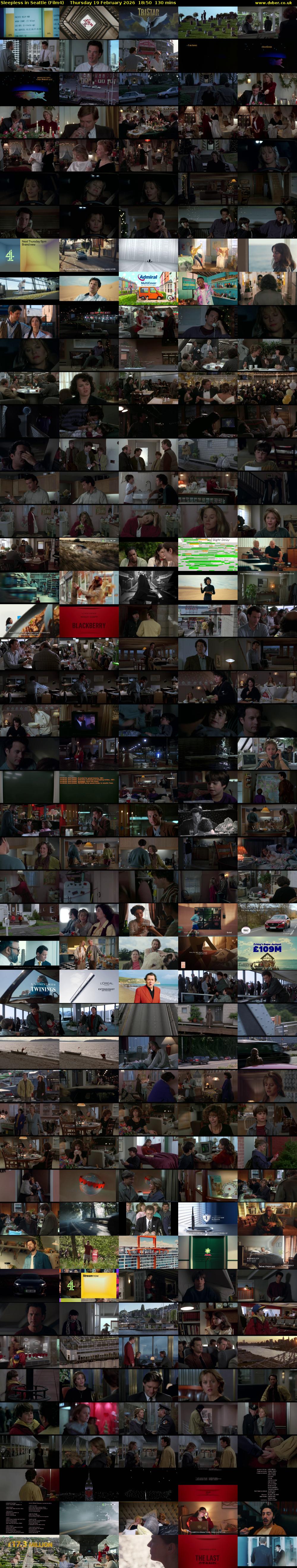 Sleepless in Seattle (Film4) Thursday 19 February 2026 18:50 - 21:00