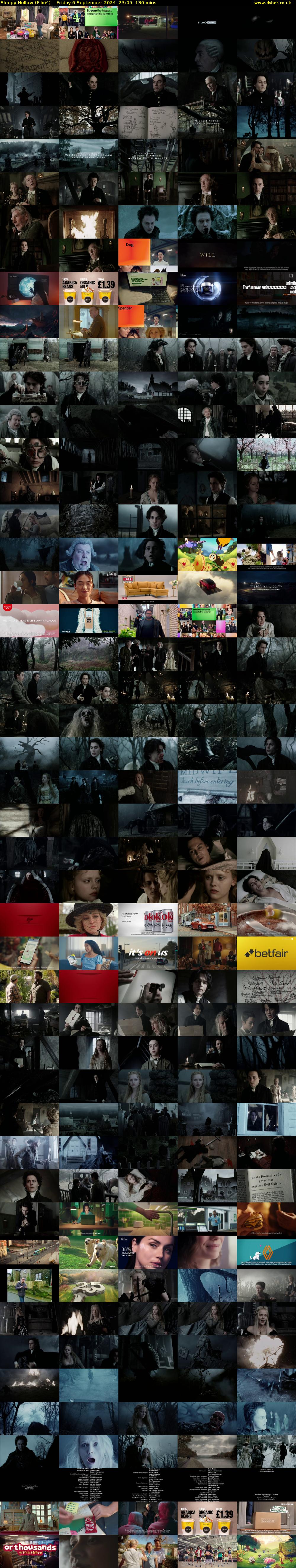 Sleepy Hollow (Film4) Friday 6 September 2024 23:05 - 01:15