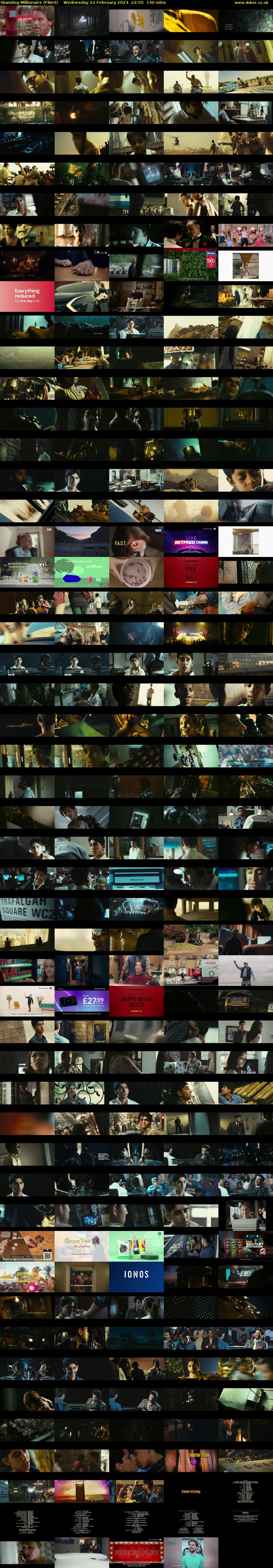 Slumdog Millionaire (Film4) Wednesday 22 February 2023 22:55 - 01:15