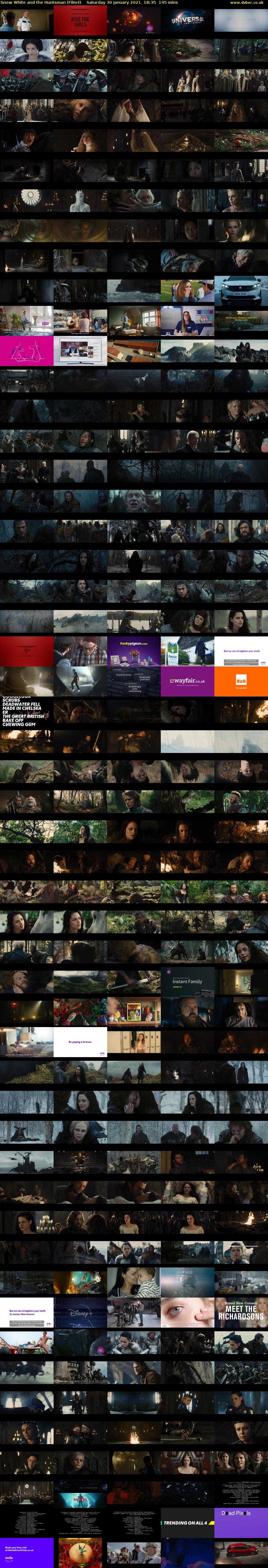 Snow White and the Huntsman (Film4) Saturday 30 January 2021 18:35 - 21:00