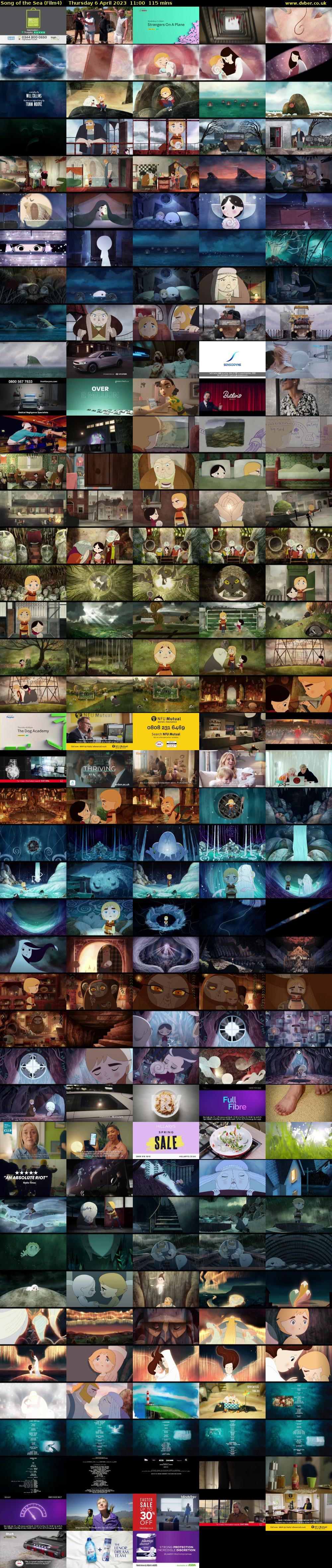 Song of the Sea (Film4) Thursday 6 April 2023 11:00 - 12:55