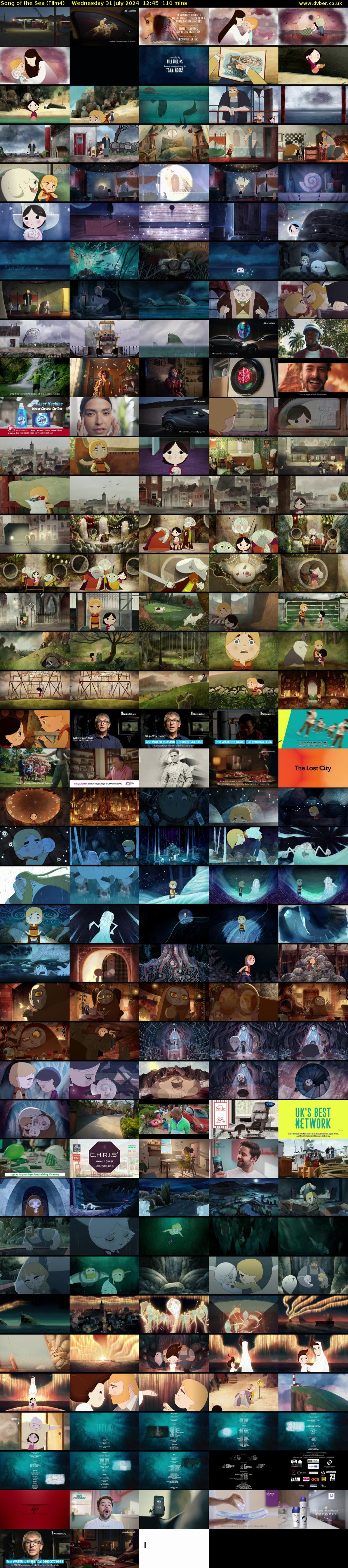 Song of the Sea (Film4) Wednesday 31 July 2024 12:45 - 14:35