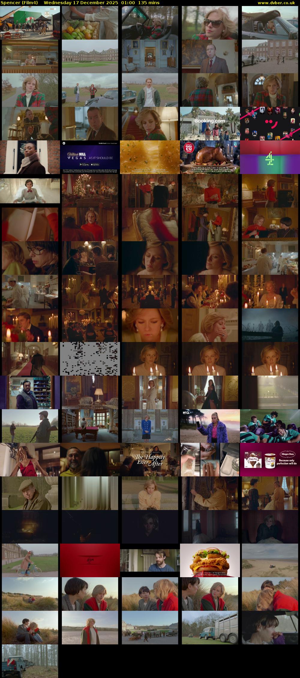 Spencer (Film4) Wednesday 17 December 2025 01:00 - 03:15