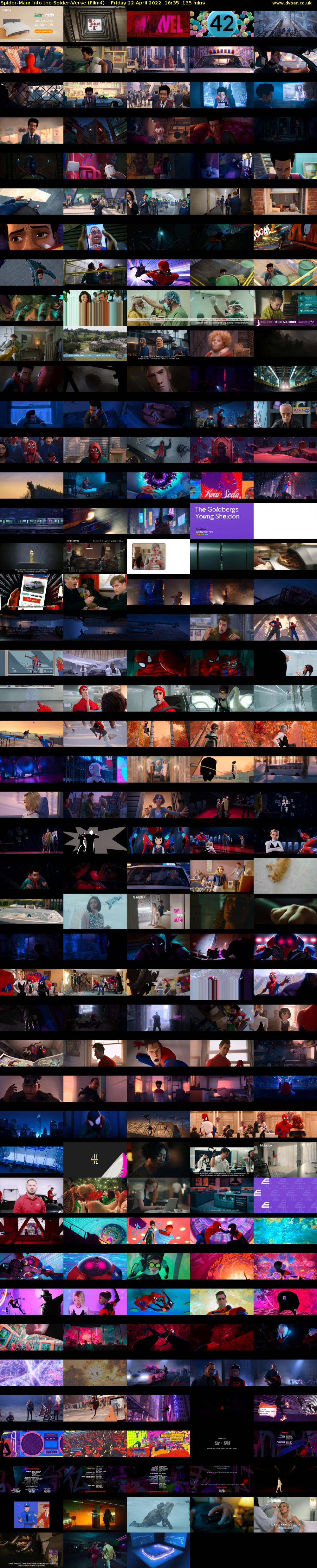 Spider-Man: Into the Spider-Verse (Film4) Friday 22 April 2022 16:35 - 18:50