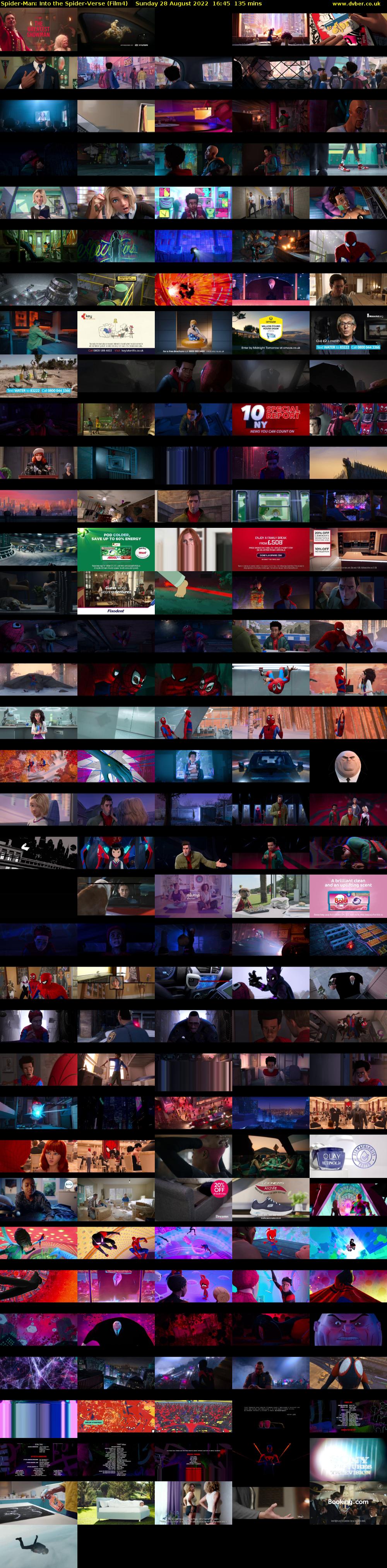 Spider-Man: Into the Spider-Verse (Film4) Sunday 28 August 2022 16:45 - 19:00