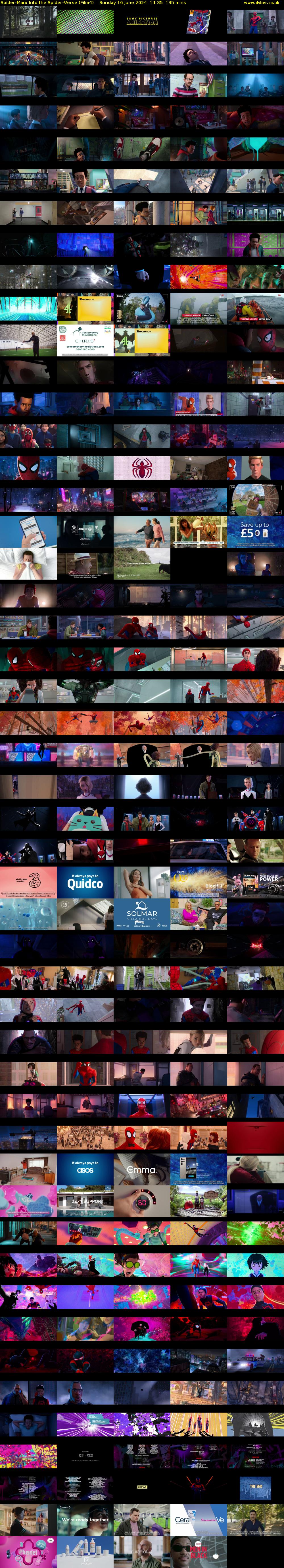 Spider-Man: Into the Spider-Verse (Film4) Sunday 16 June 2024 14:35 - 16:50