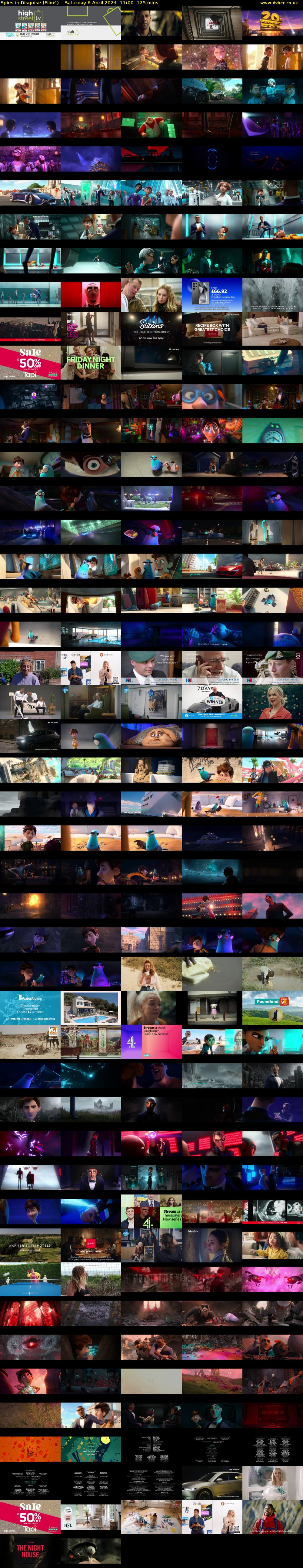Spies in Disguise (Film4) Saturday 6 April 2024 11:00 - 13:05