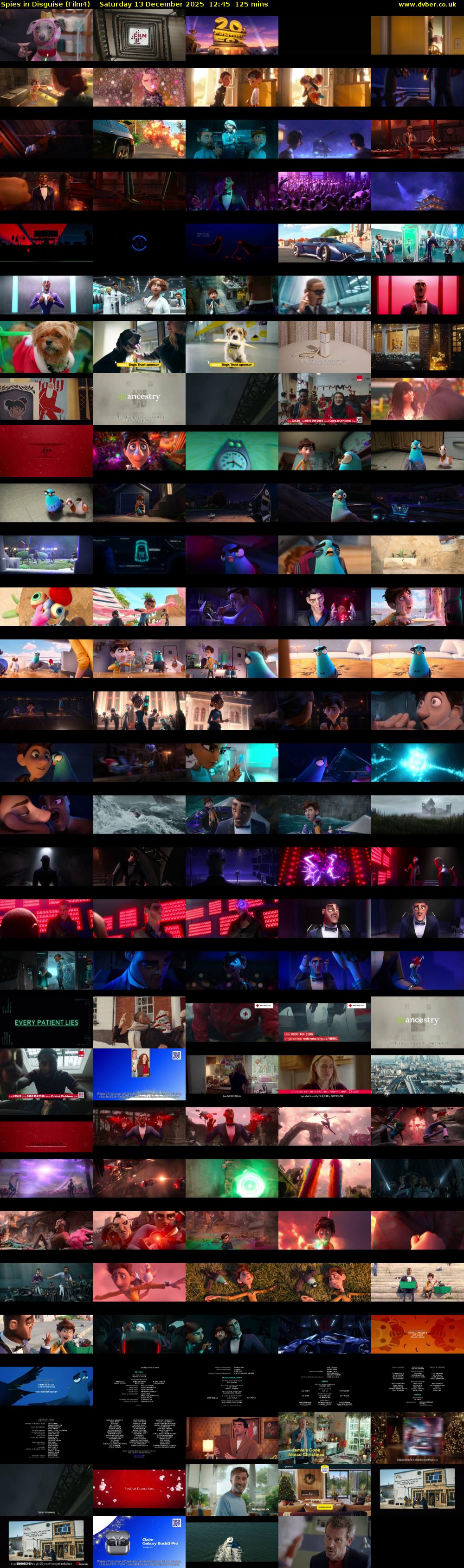 Spies in Disguise (Film4) Saturday 13 December 2025 12:45 - 14:50