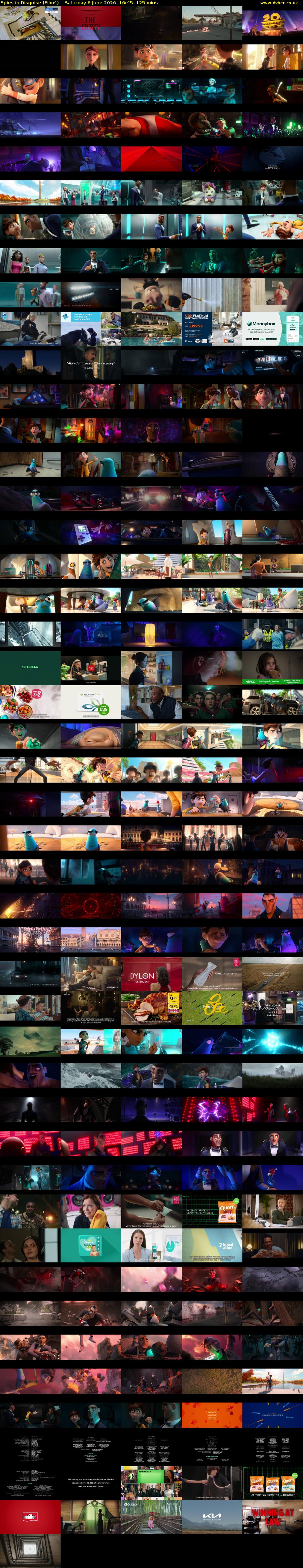 Spies in Disguise (Film4) Saturday 6 June 2026 16:45 - 18:50