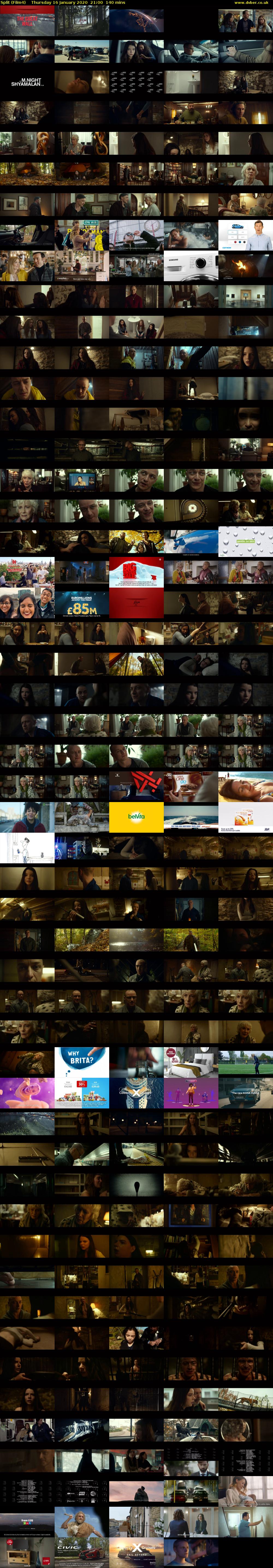 Split (Film4) Thursday 16 January 2020 21:00 - 23:20