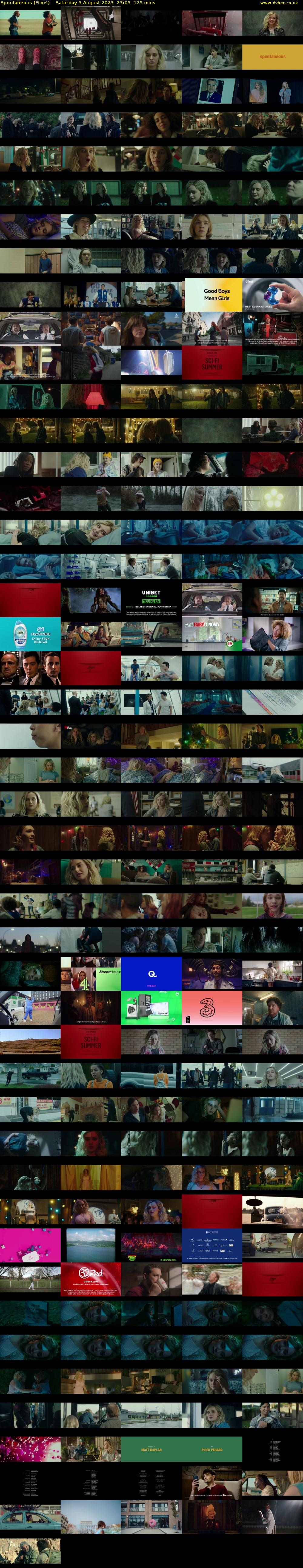 Spontaneous (Film4) Saturday 5 August 2023 23:05 - 01:10