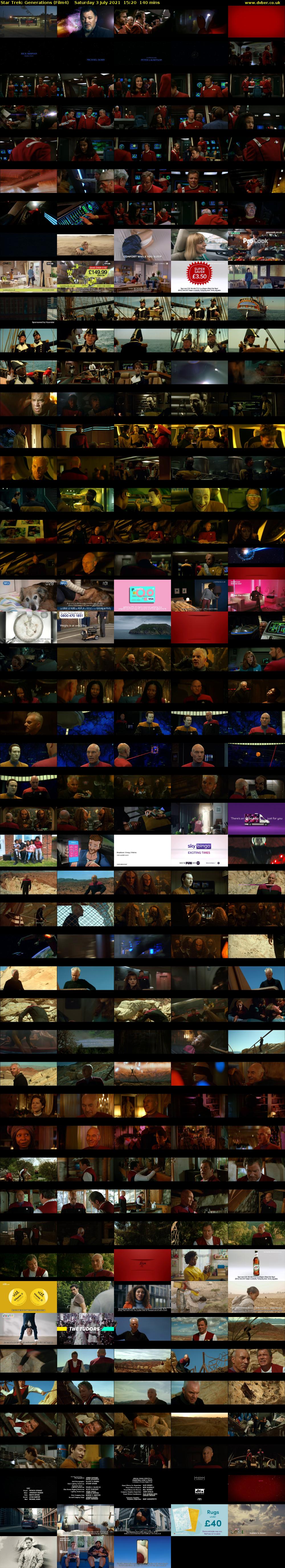 Star Trek: Generations (Film4) Saturday 3 July 2021 15:20 - 17:40
