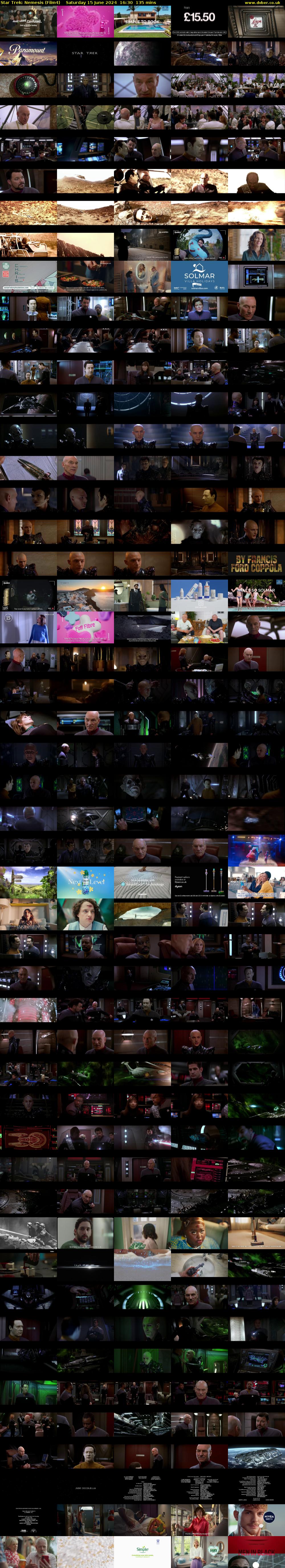 Star Trek: Nemesis (Film4) Saturday 15 June 2024 16:30 - 18:45