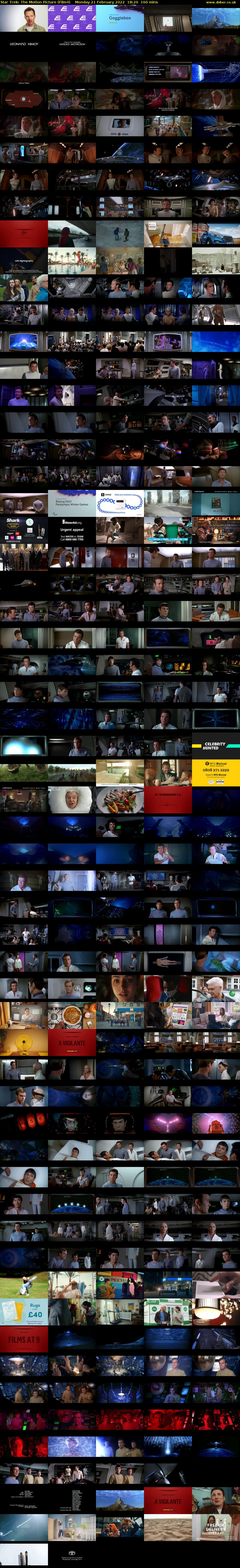 Star Trek: The Motion Picture (Film4) Monday 21 February 2022 18:20 - 21:00