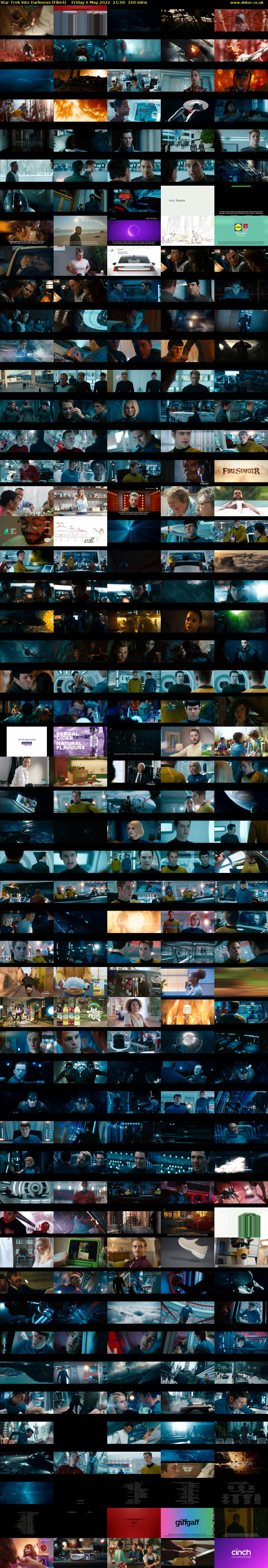 Star Trek Into Darkness (Film4) Friday 6 May 2022 21:00 - 23:40