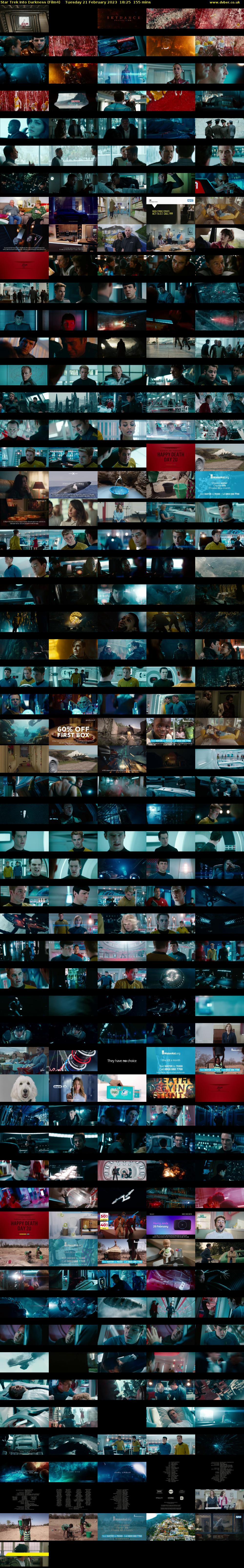 Star Trek Into Darkness (Film4) Tuesday 21 February 2023 18:25 - 21:00