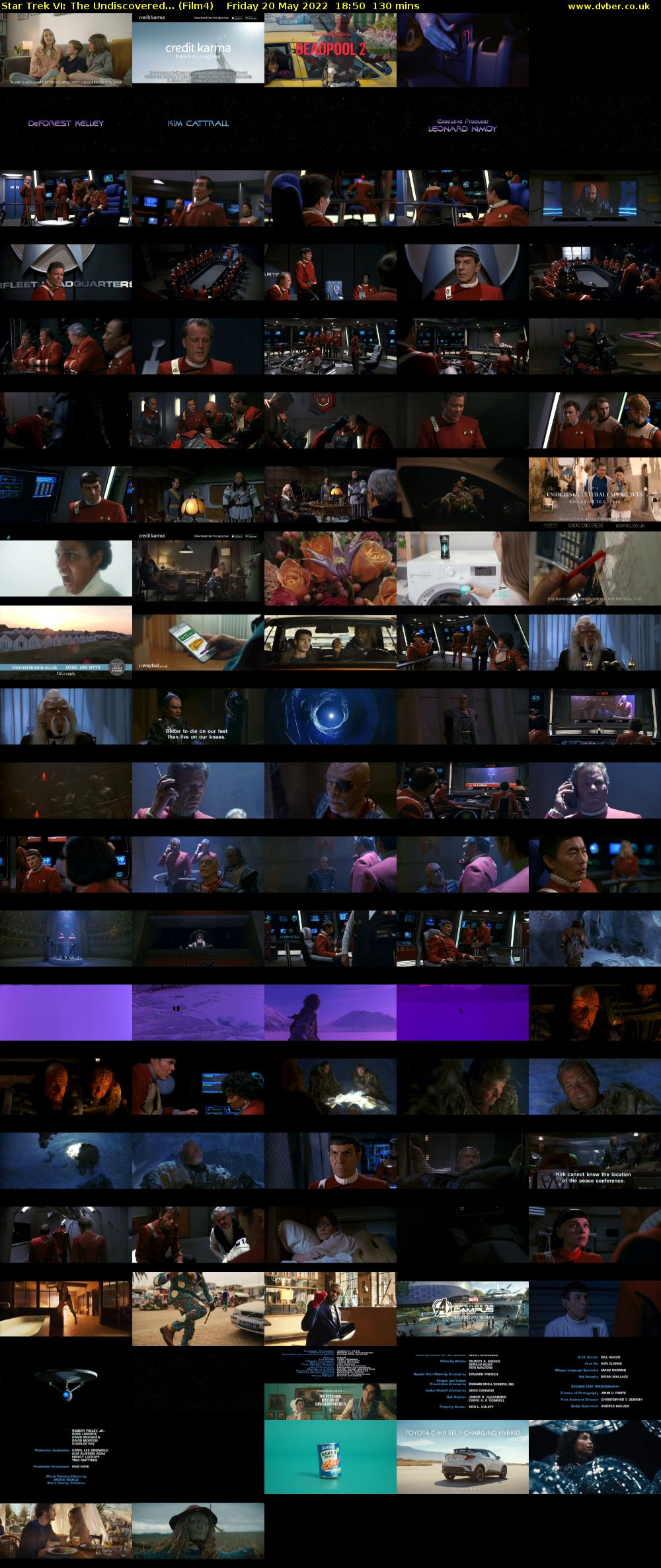 Star Trek VI: The Undiscovered... (Film4) Friday 20 May 2022 18:50 - 21:00