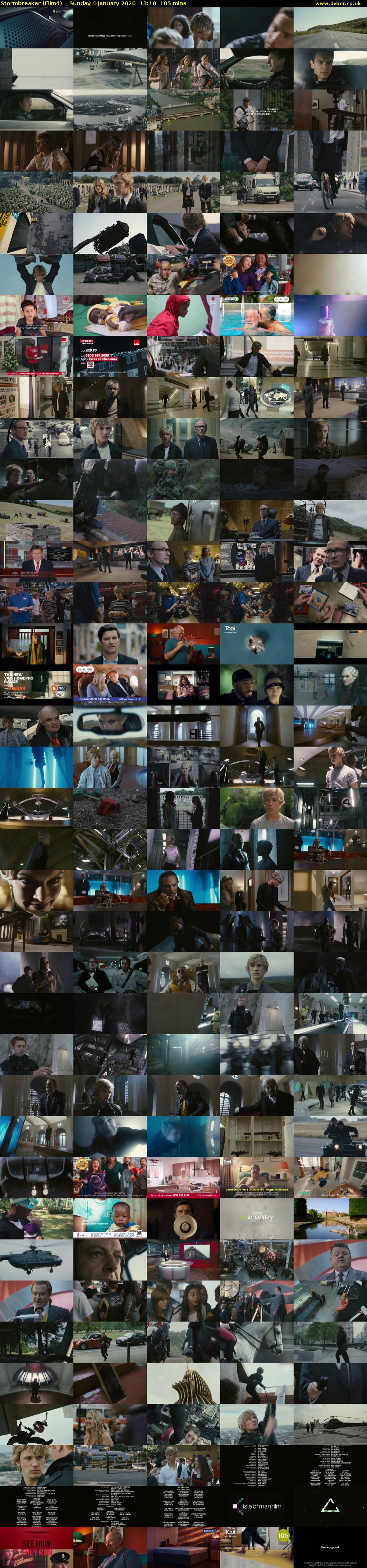 Stormbreaker (Film4) Sunday 4 January 2026 13:10 - 14:55