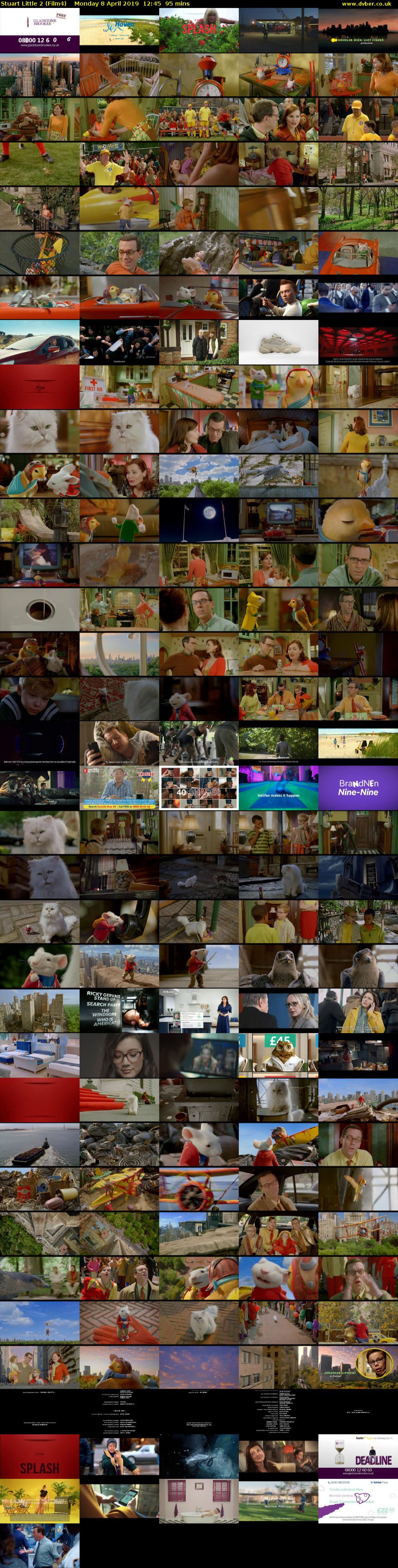 Stuart Little 2 (Film4) Monday 8 April 2019 12:45 - 14:20