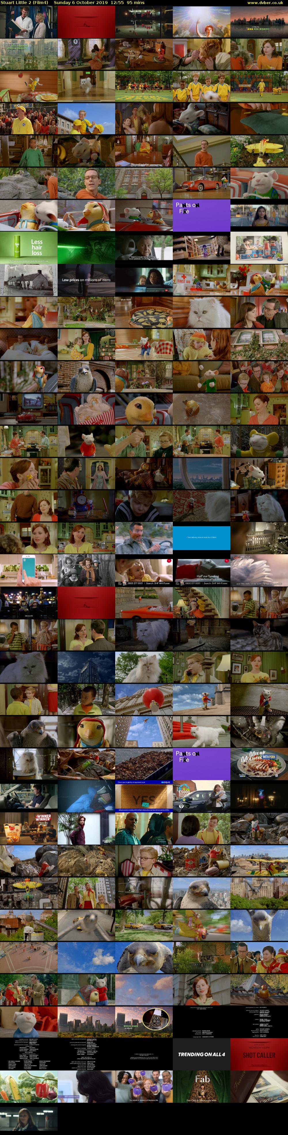 Stuart Little 2 (Film4) Sunday 6 October 2019 12:55 - 14:30