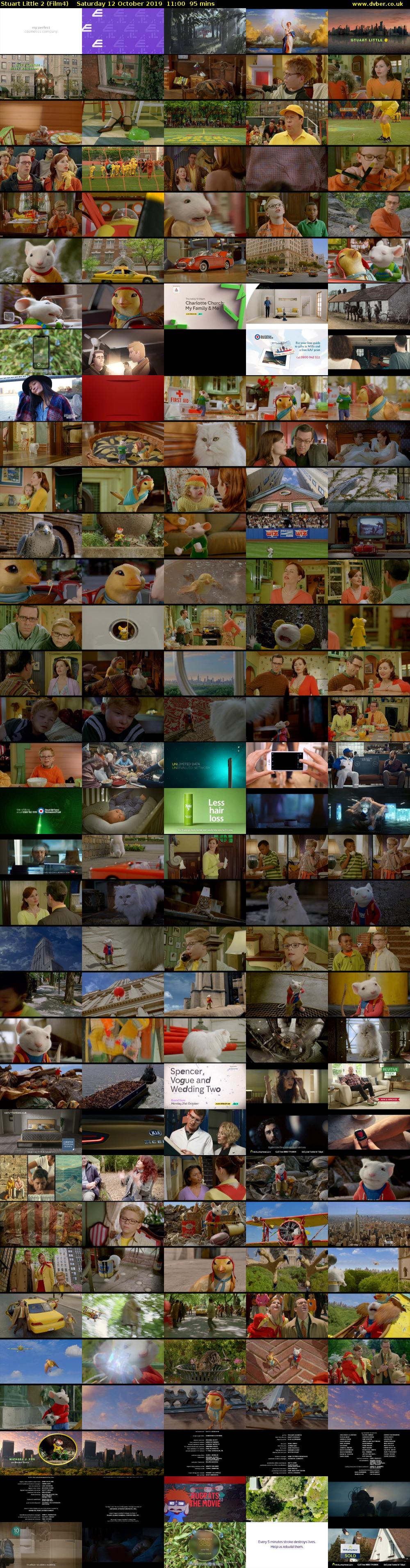 Stuart Little 2 (Film4) Saturday 12 October 2019 11:00 - 12:35