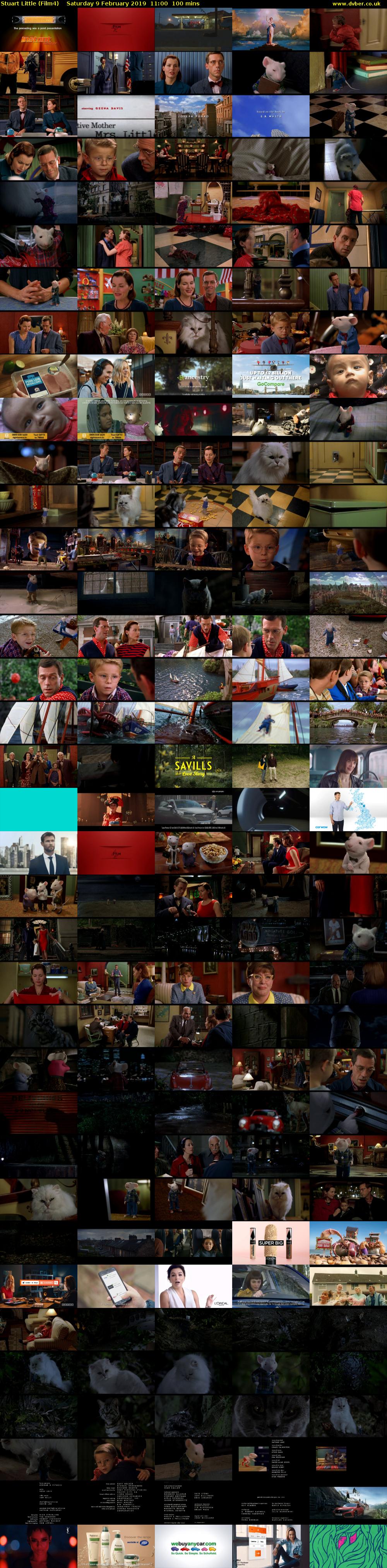 Stuart Little (Film4) Saturday 9 February 2019 11:00 - 12:40