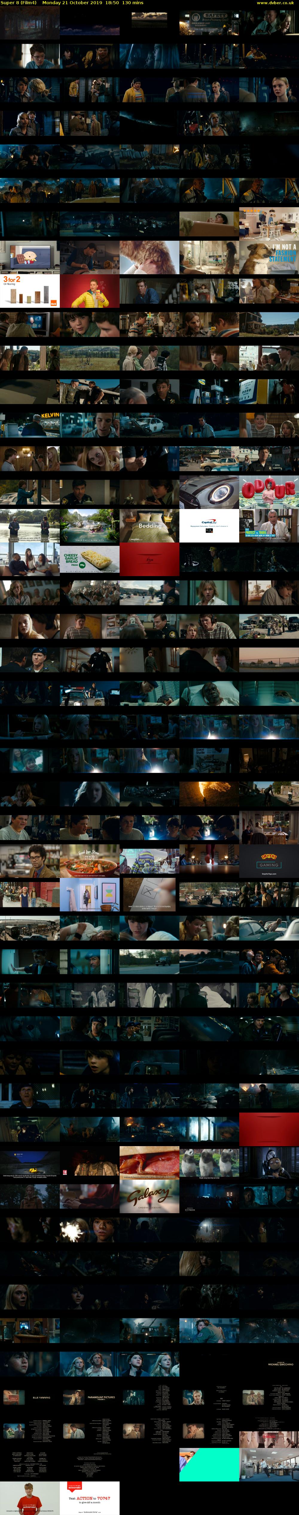 Super 8 (Film4) Monday 21 October 2019 18:50 - 21:00