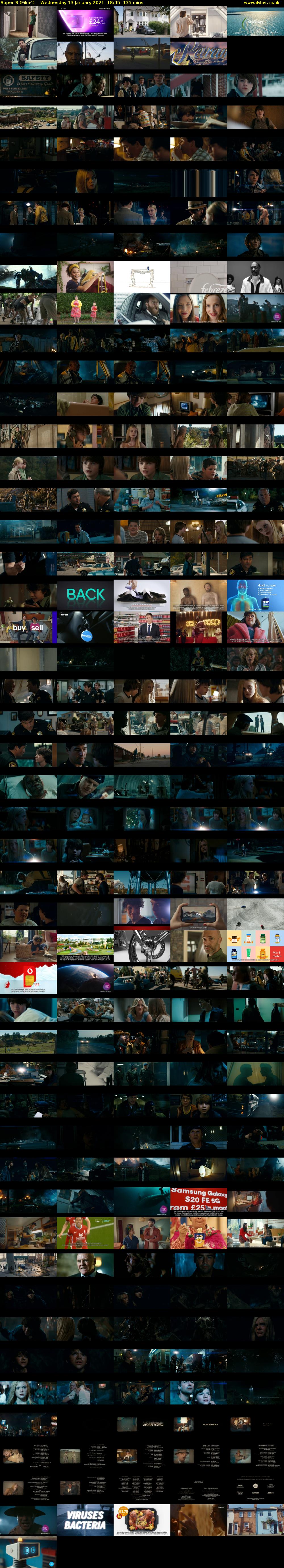 Super 8 (Film4) Wednesday 13 January 2021 18:45 - 21:00