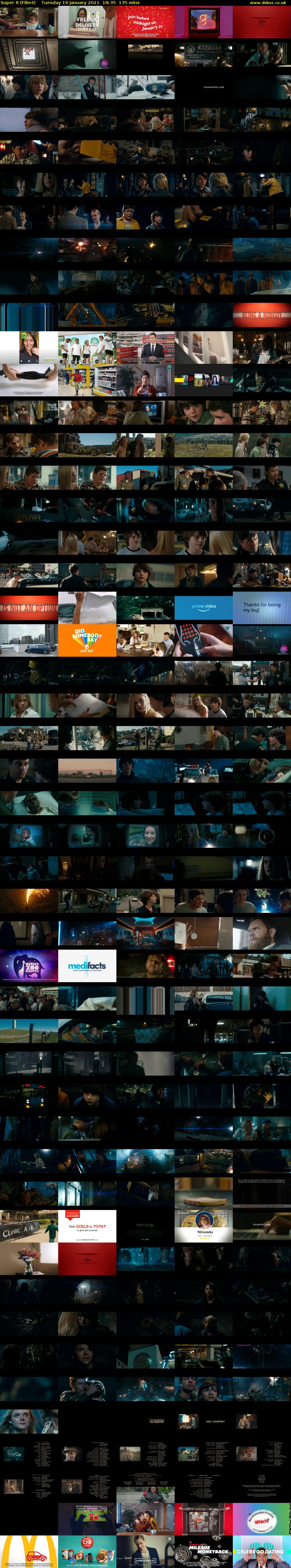 Super 8 (Film4) Tuesday 19 January 2021 18:35 - 20:50