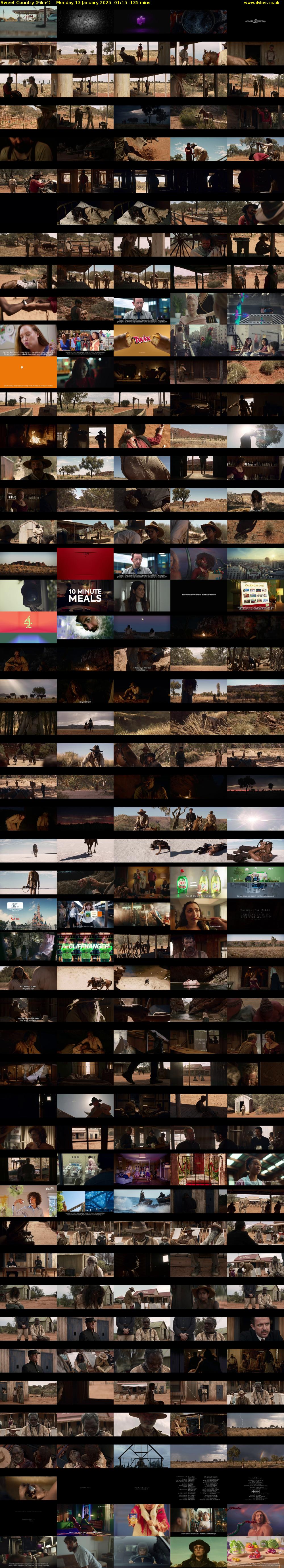 Sweet Country (Film4) Monday 13 January 2025 01:15 - 03:30
