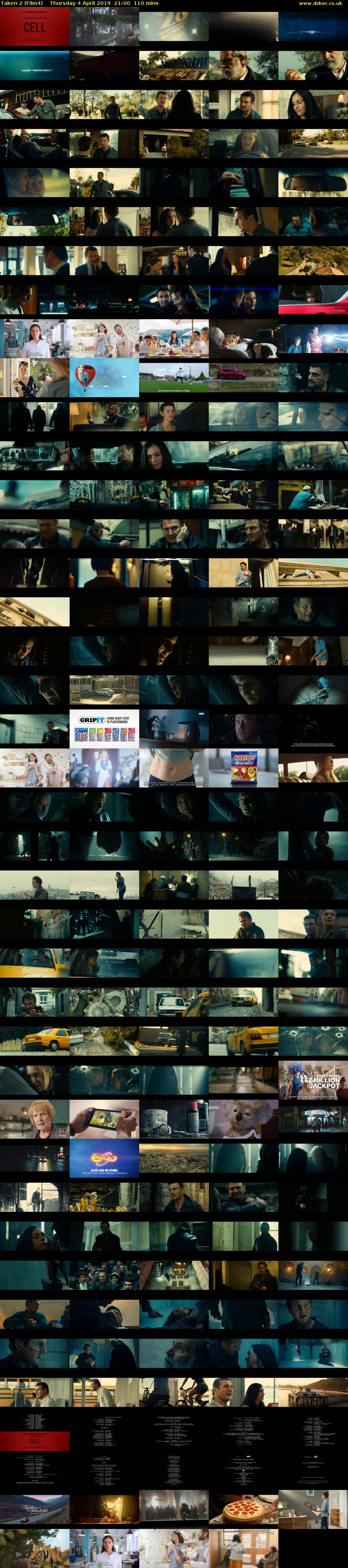 Taken 2 (Film4) Thursday 4 April 2019 21:00 - 22:50