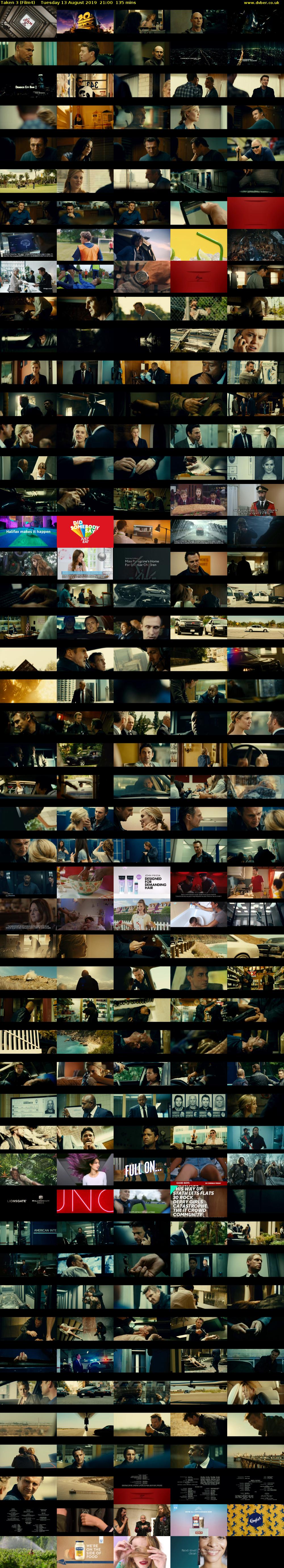 Taken 3 (Film4) Tuesday 13 August 2019 21:00 - 23:15