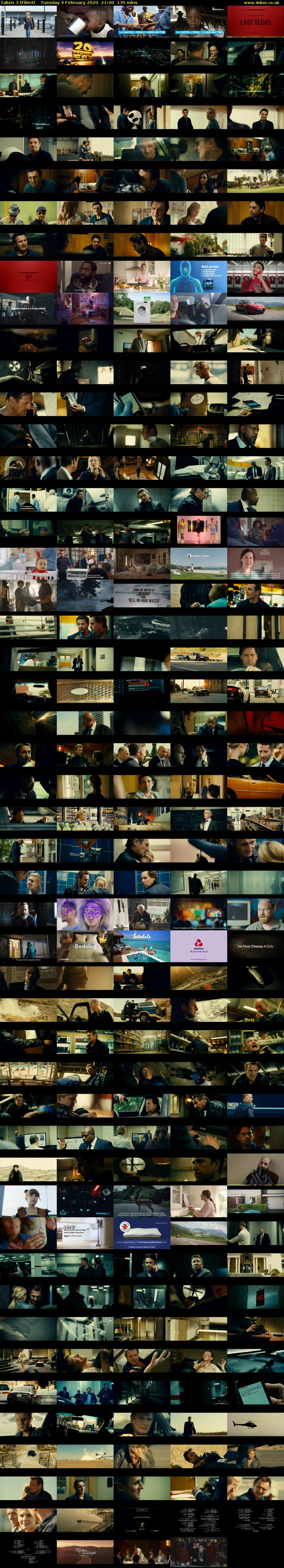 Taken 3 (Film4) Tuesday 4 February 2020 21:00 - 23:15