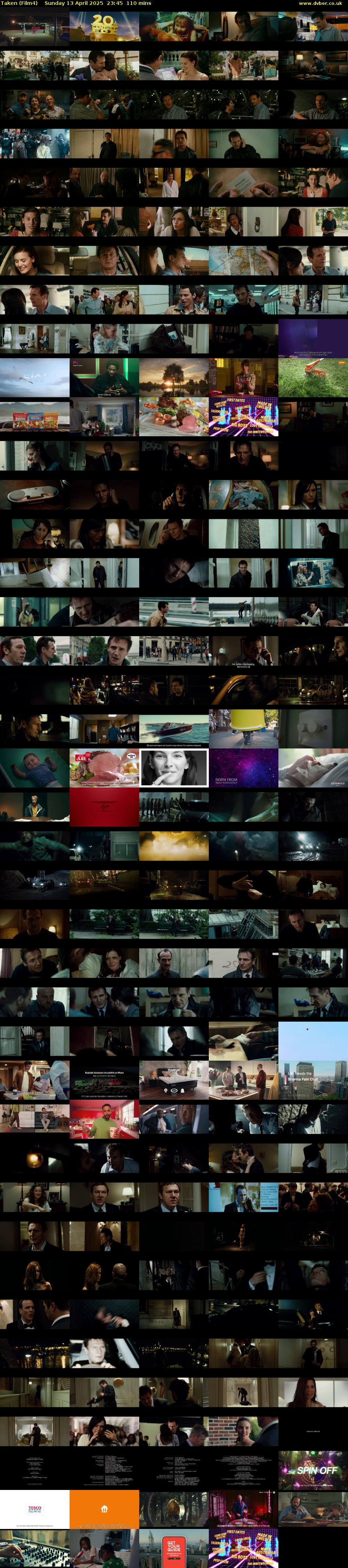 Taken (Film4) Sunday 13 April 2025 23:45 - 01:35