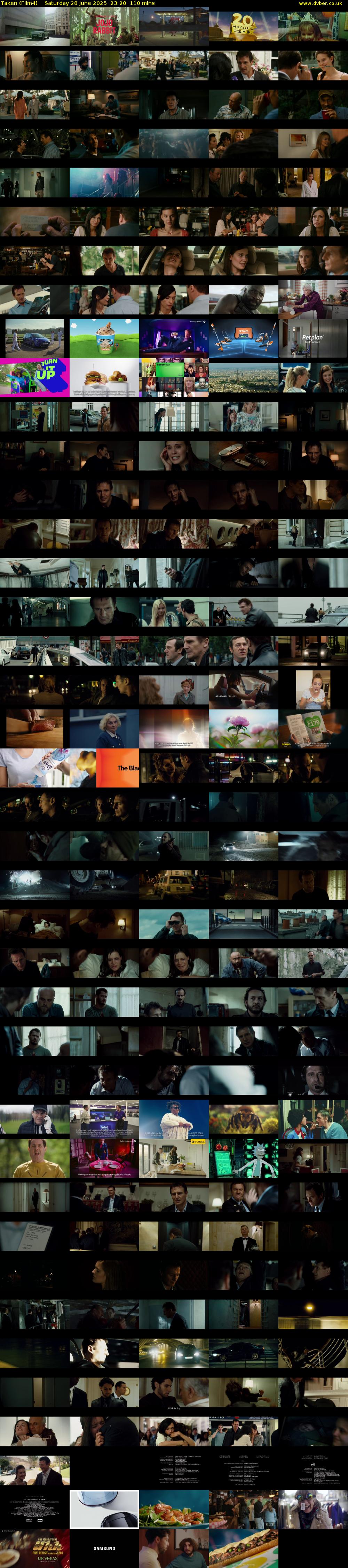 Taken (Film4) Saturday 28 June 2025 23:20 - 01:10