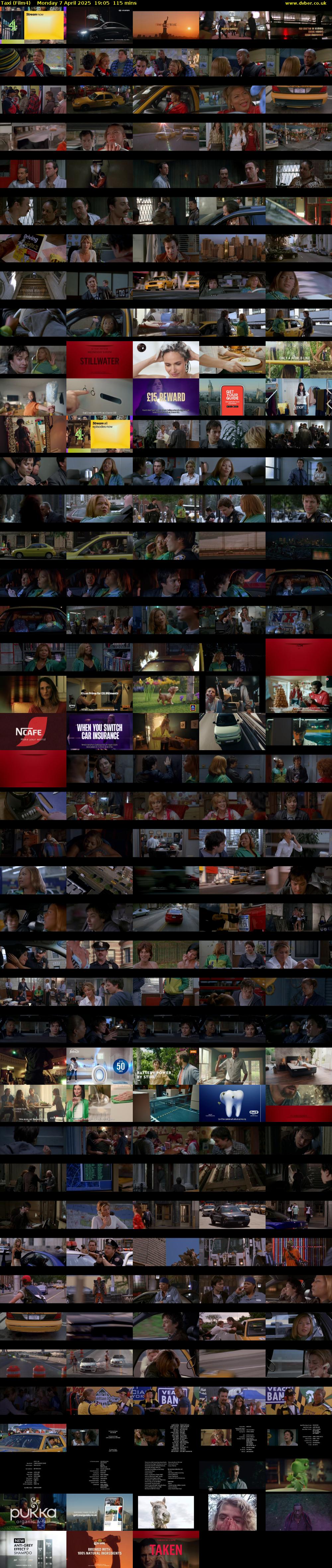 Taxi (Film4) Monday 7 April 2025 19:05 - 21:00