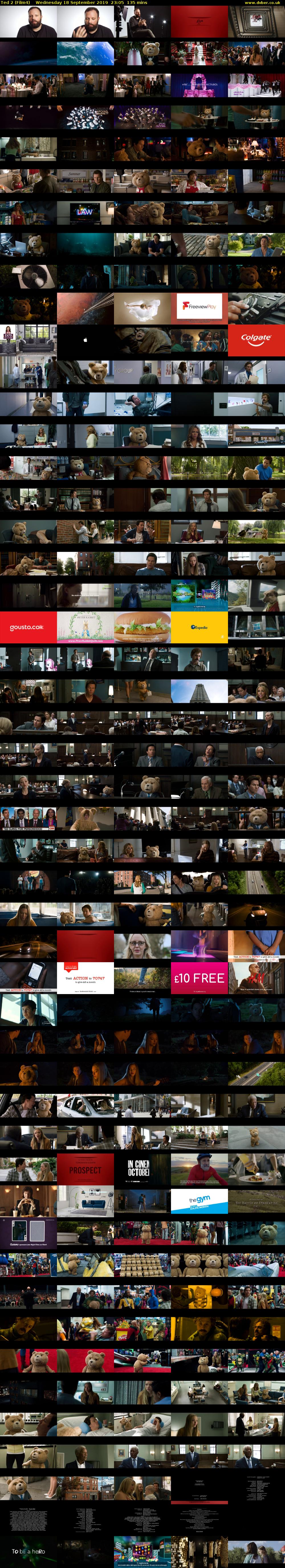 Ted 2 (Film4) Wednesday 18 September 2019 23:05 - 01:20