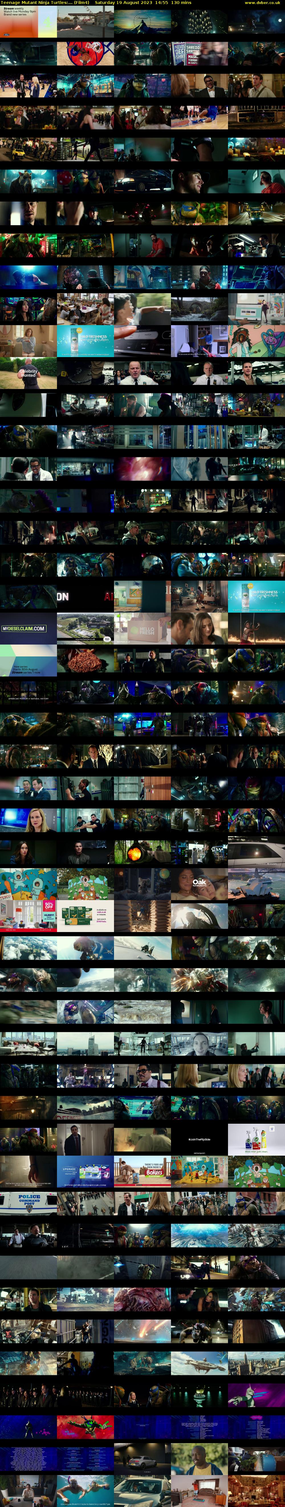 Teenage Mutant Ninja Turtles:... (Film4) Saturday 19 August 2023 14:55 - 17:05