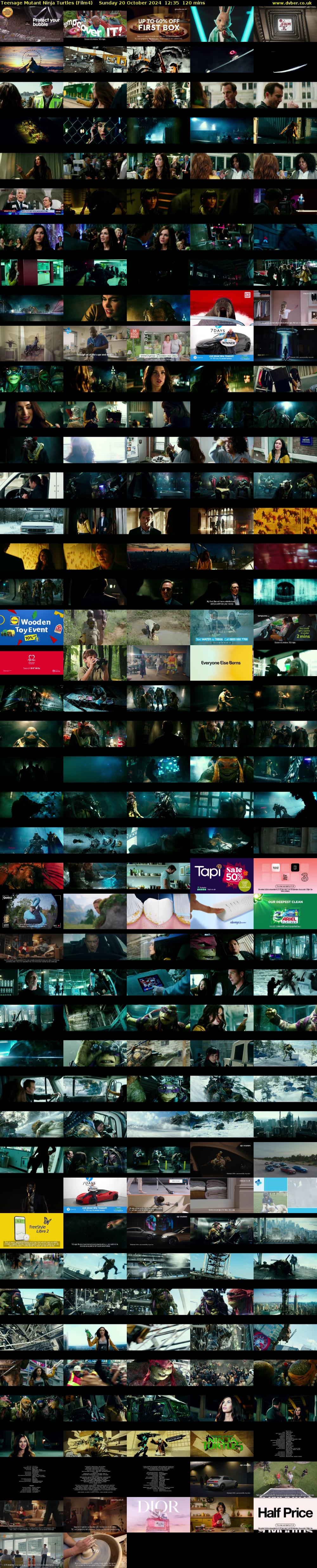 Teenage Mutant Ninja Turtles (Film4) Sunday 20 October 2024 12:35 - 14:35
