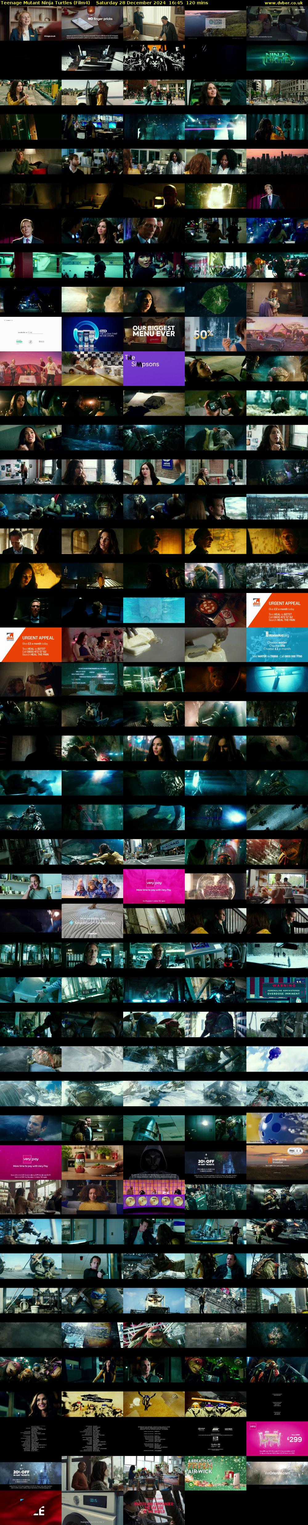 Teenage Mutant Ninja Turtles (Film4) Saturday 28 December 2024 16:45 - 18:45