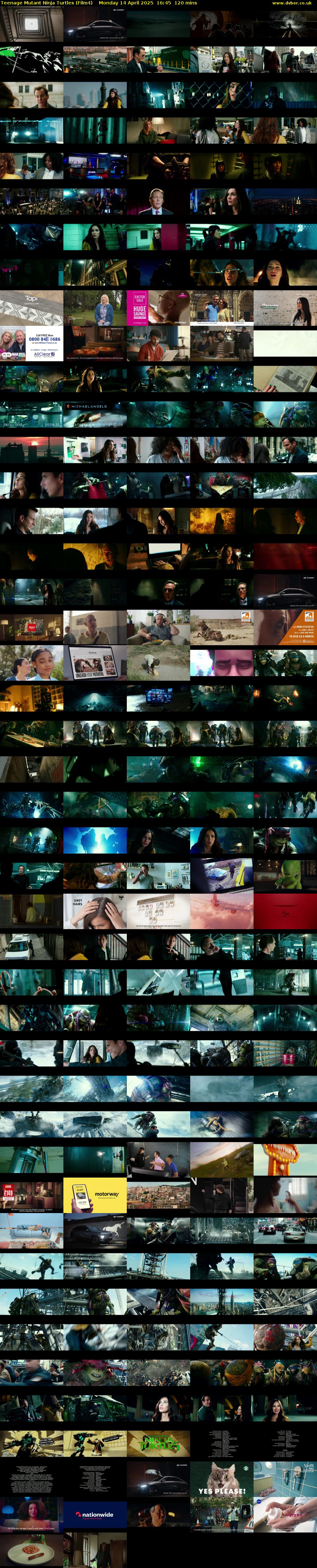 Teenage Mutant Ninja Turtles (Film4) Monday 14 April 2025 16:45 - 18:45