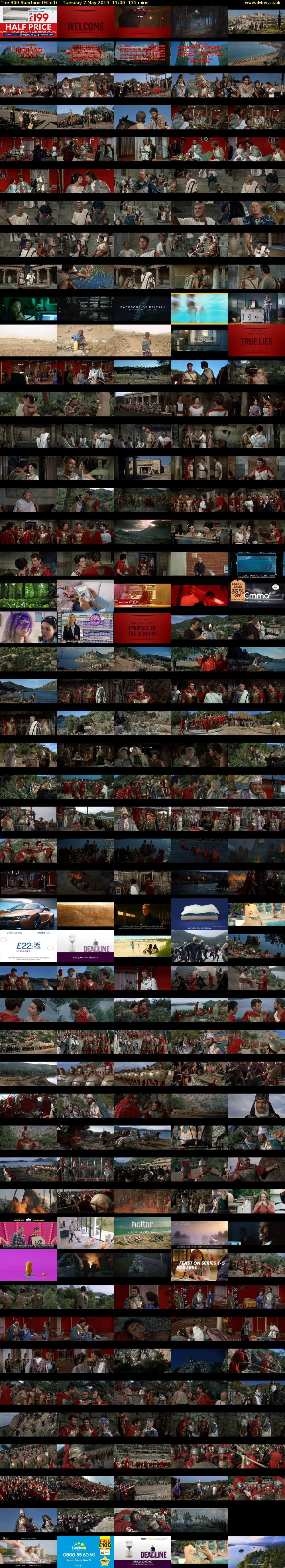 The 300 Spartans (Film4) Tuesday 7 May 2019 11:00 - 13:15