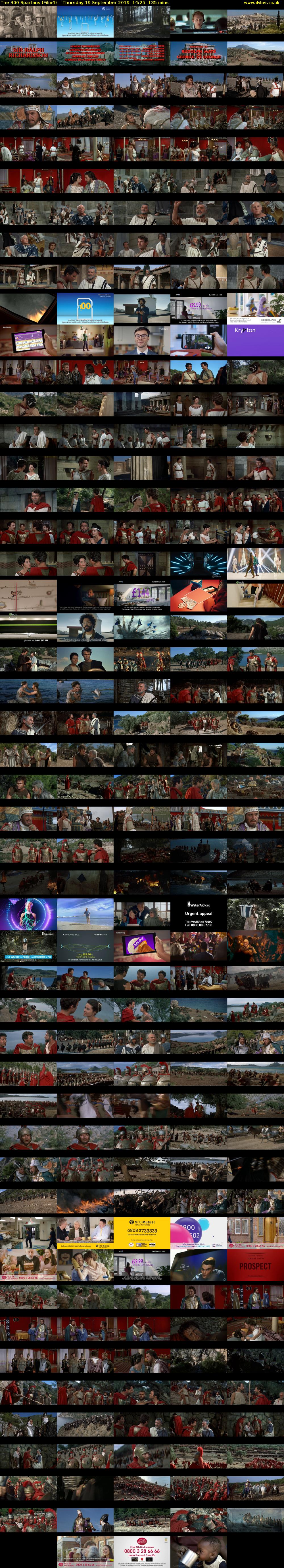 The 300 Spartans (Film4) Thursday 19 September 2019 14:25 - 16:40