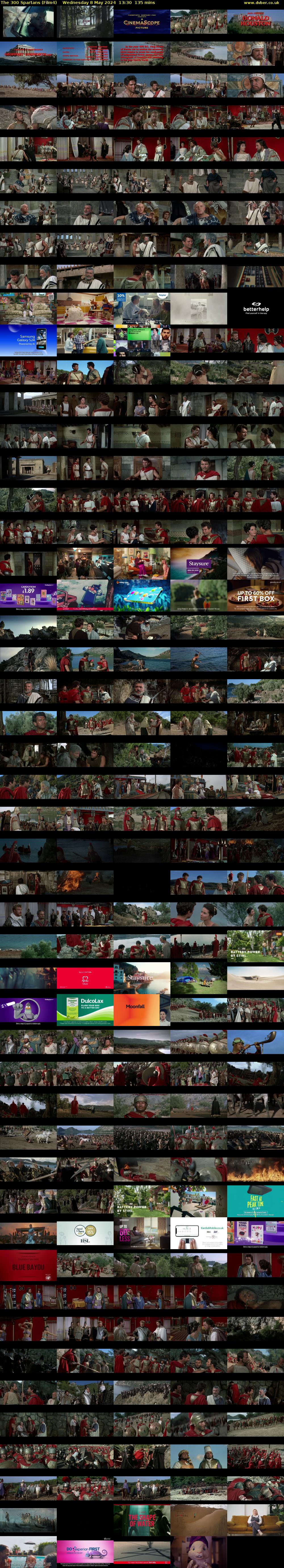 The 300 Spartans (Film4) Wednesday 8 May 2024 13:30 - 15:45