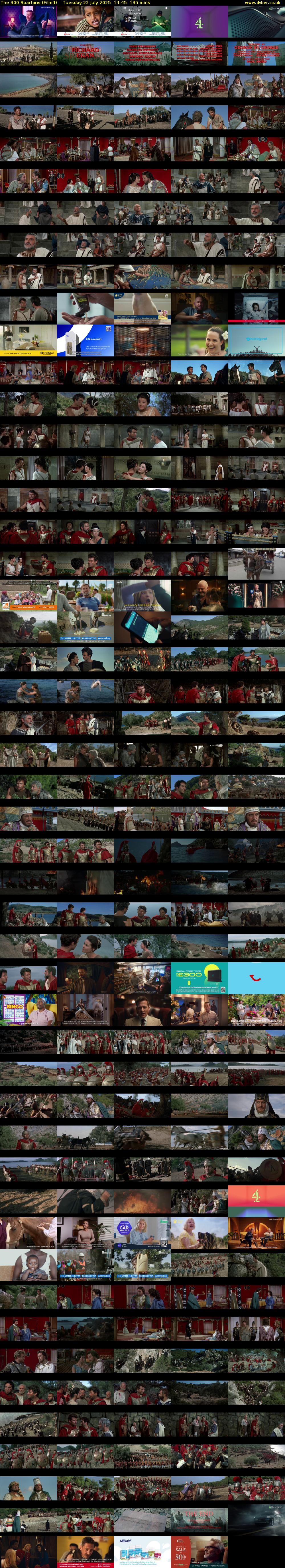 The 300 Spartans (Film4) Tuesday 22 July 2025 14:45 - 17:00