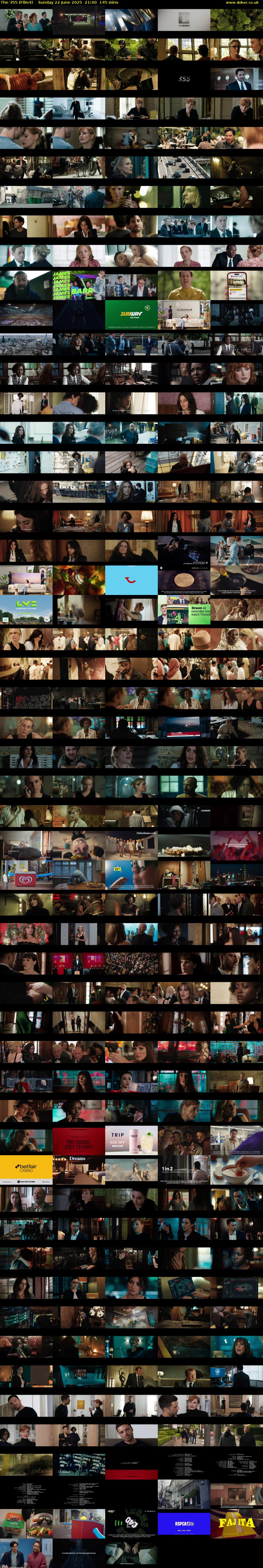 The 355 (Film4) Sunday 22 June 2025 21:00 - 23:25