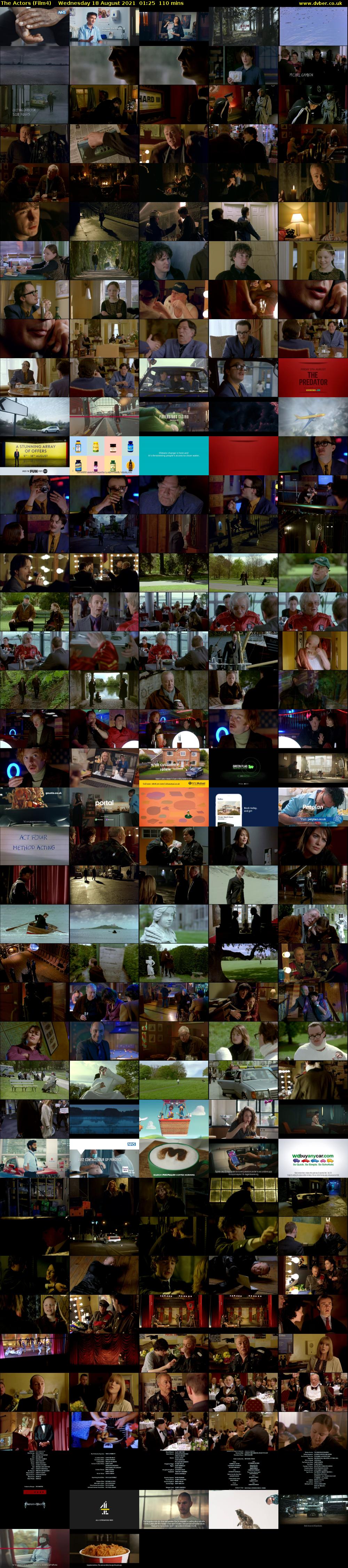 The Actors (Film4) Wednesday 18 August 2021 01:25 - 03:15