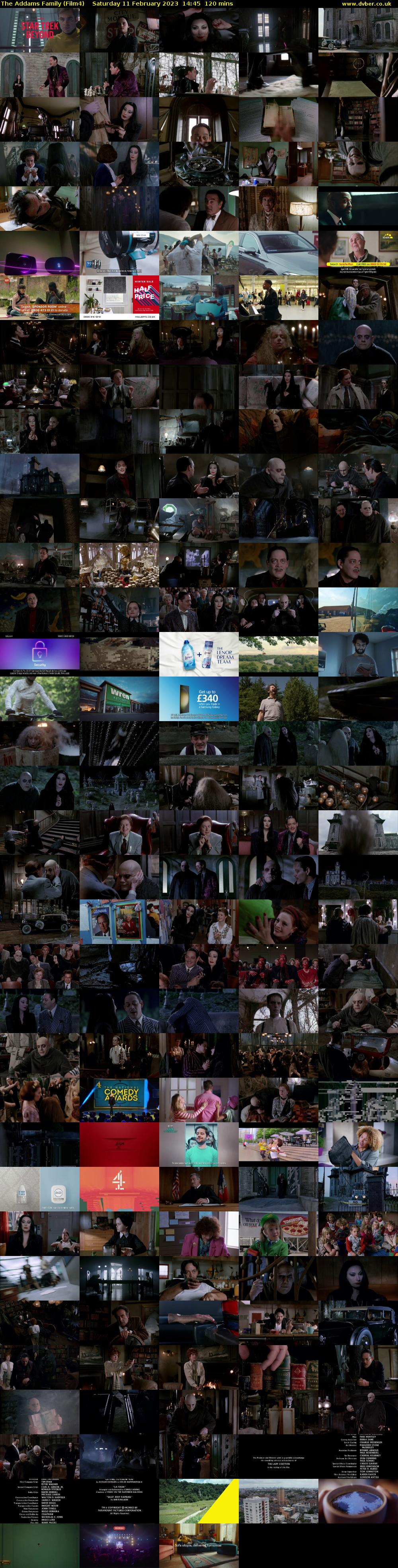 The Addams Family (Film4) Saturday 11 February 2023 14:45 - 16:45