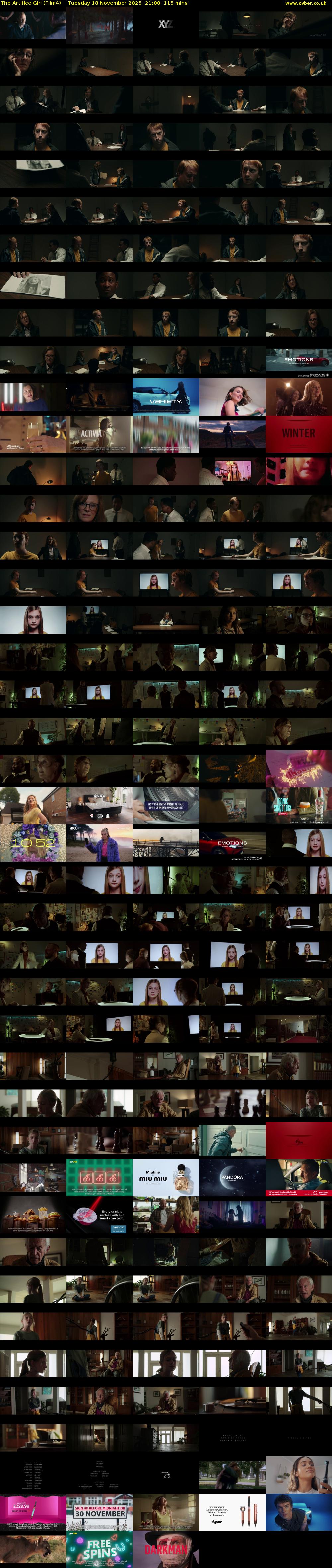 The Artifice Girl (Film4) Tuesday 18 November 2025 21:00 - 22:55